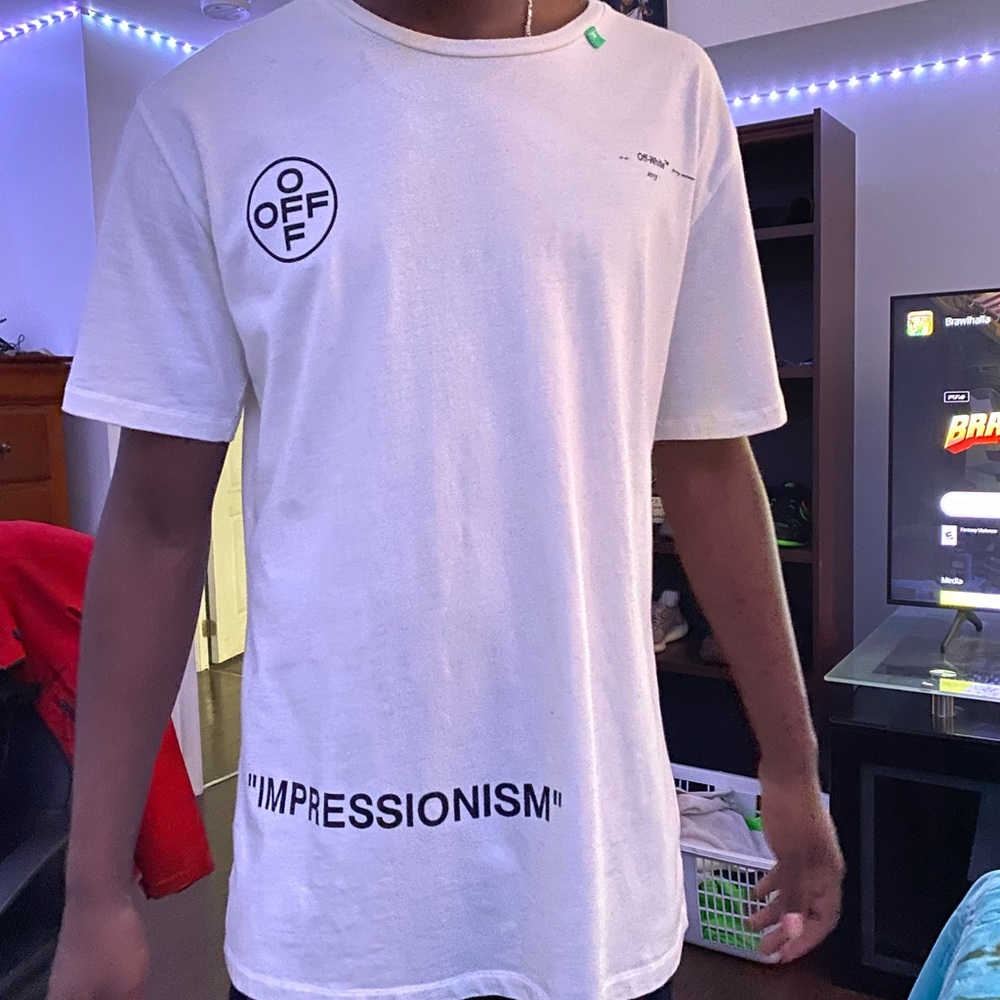 OFF-WHITE Impressions OVER SIZED T-SHIRT